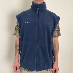 Columbia Fleece Navy Vest